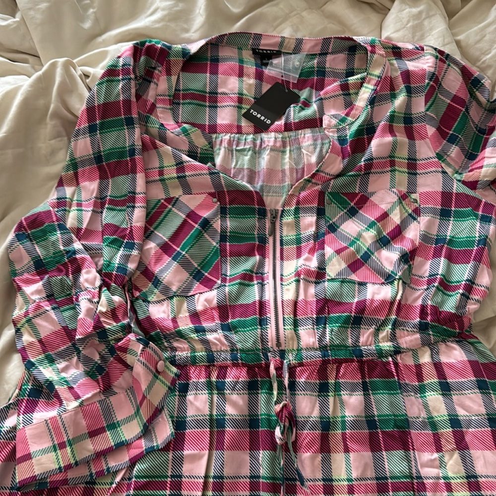 BRAND NEW! Torrid hi-low challis dress.